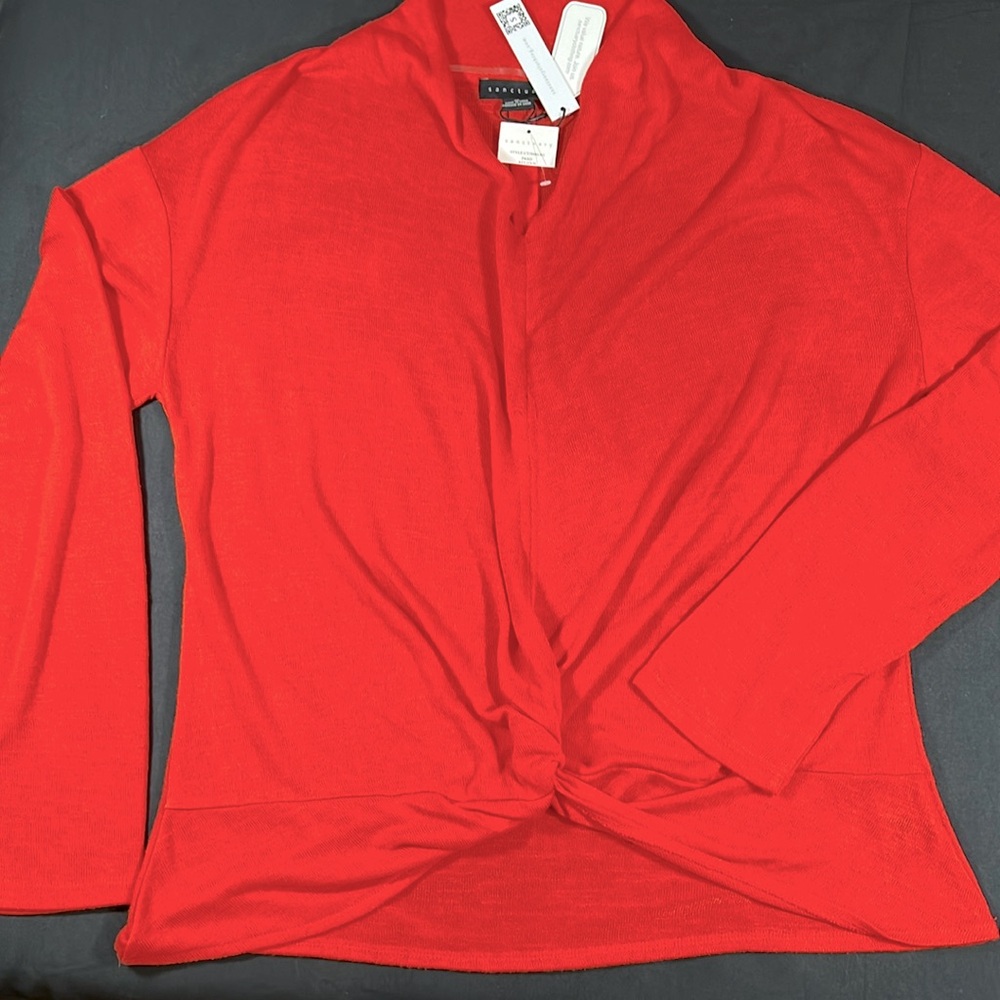 NEW!  Sanctuary Women’s Red Lightweight Sweater Size XL